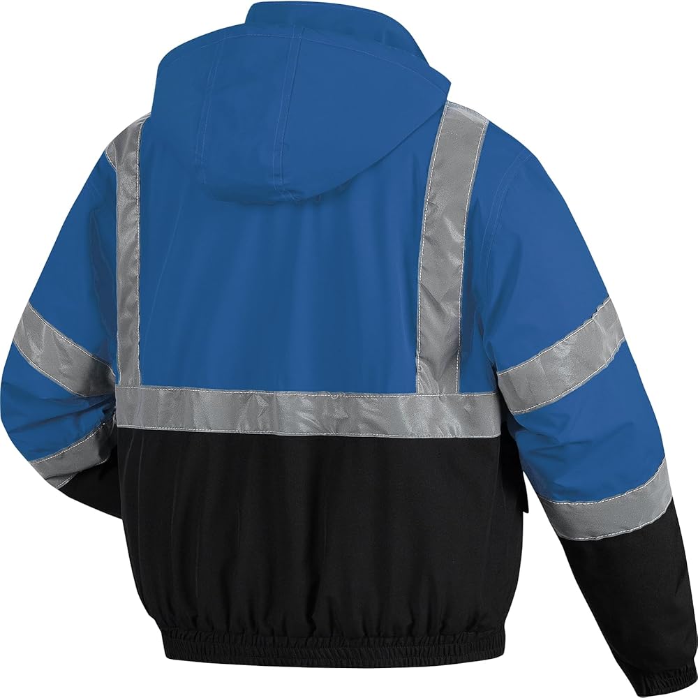 Pursky Reflective Jacket Waterproof Jackets for Men Mens Work